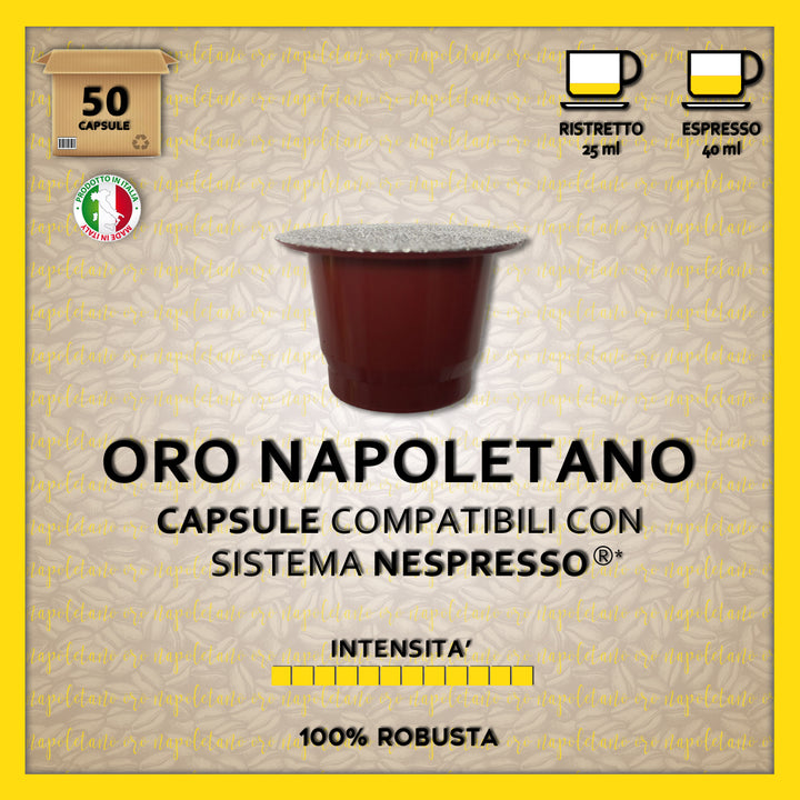 Neapolitan Gold Nespresso Compatible* 50 Caps