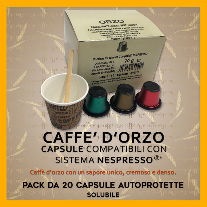 Soluble Barley Nespresso Compatible* 20 Caps