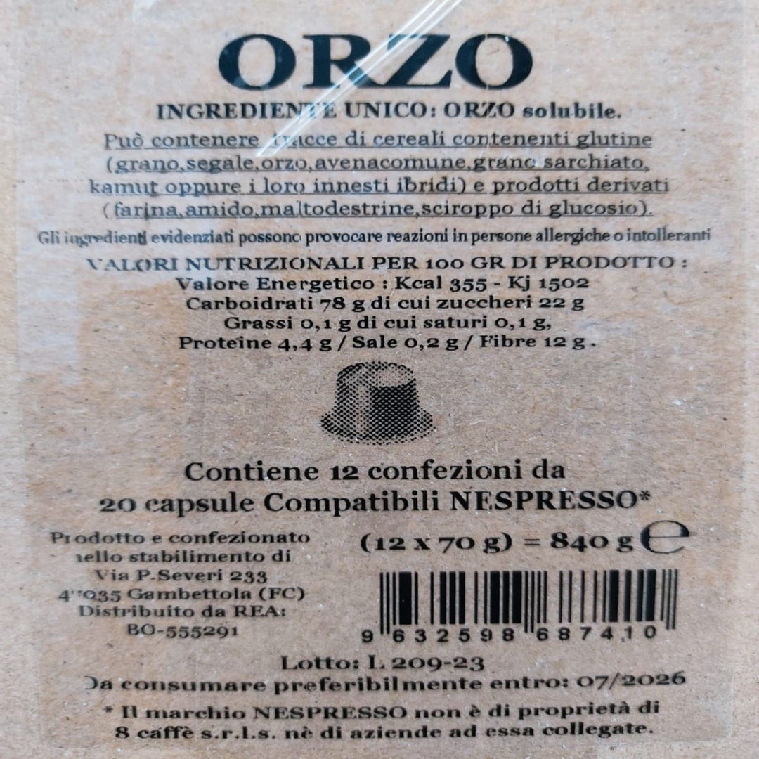 Soluble Barley Nespresso Compatible* 20 Caps