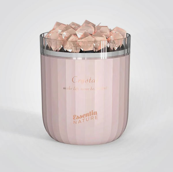 Diffuseur à ultrasons avec véritables cristaux de sel de l'Himalaya - Rose