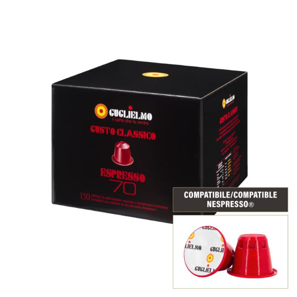Caffè Guglielmo capsule Nespresso * compatibile Rosso 70 150 cps