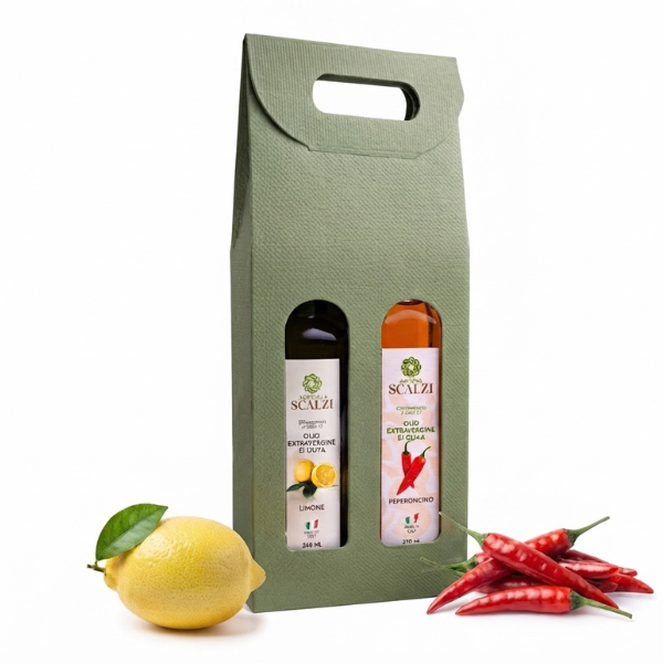 Gift Box Oli Extravergini Aromatizzati o Biologico - Scalzi