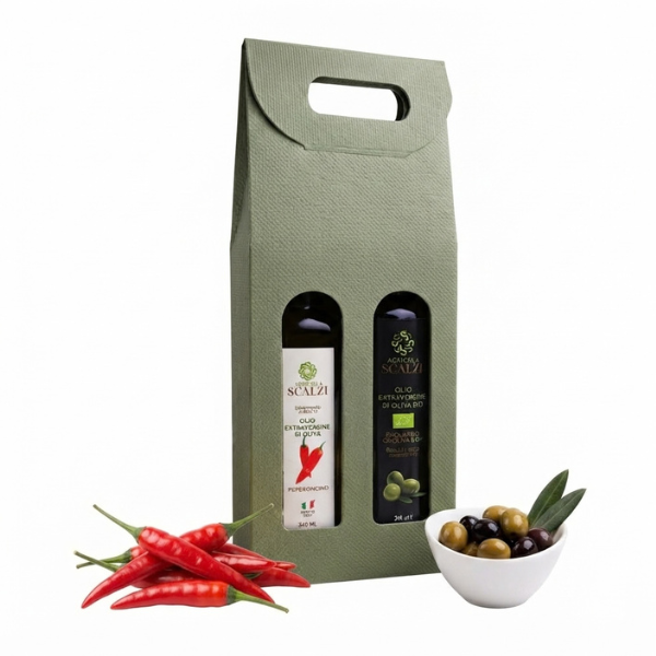 Gift Box Oli Extravergini Aromatizzati o Biologico - Scalzi
