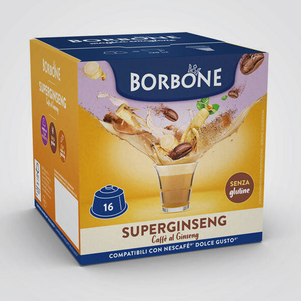 SuperGinseng Borbone capsule compatibili Nescafè Dolce Gusto 16 capsule