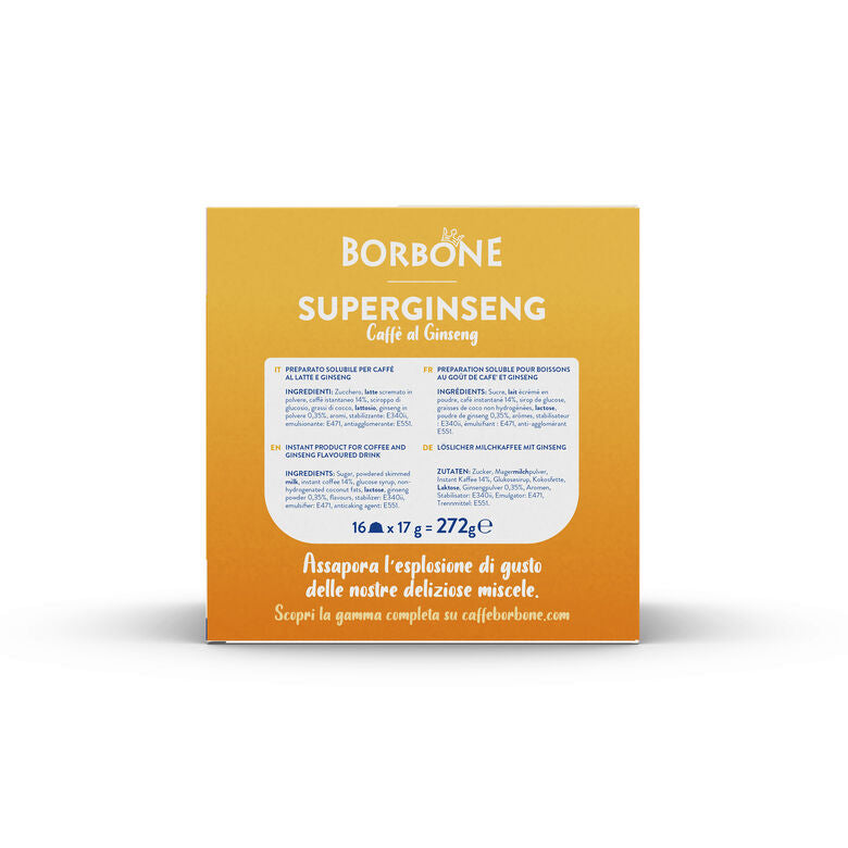 SuperGinseng Borbone capsule compatibili Nescafè Dolce Gusto 16 capsule