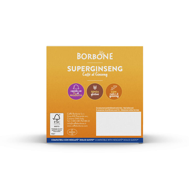 SuperGinseng Borbone capsule compatibili Nescafè Dolce Gusto 16 capsule