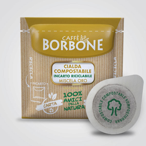 Caffè Borbone cialde compostabili ESE 44 qualità Miscela Oro