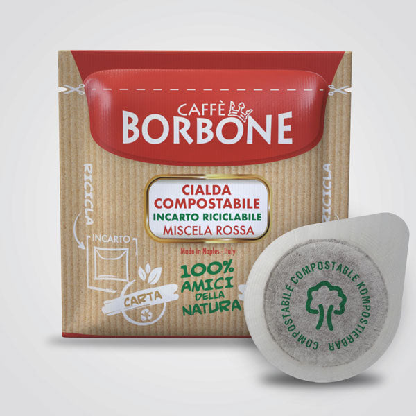 Caffè Borbone cialde compostabili ESE 44 qualità Miscela Rossa