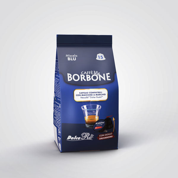 Caffè Borbone capsule compatibili Nescafè Dolce Gusto Miscela Blu 90 capsule