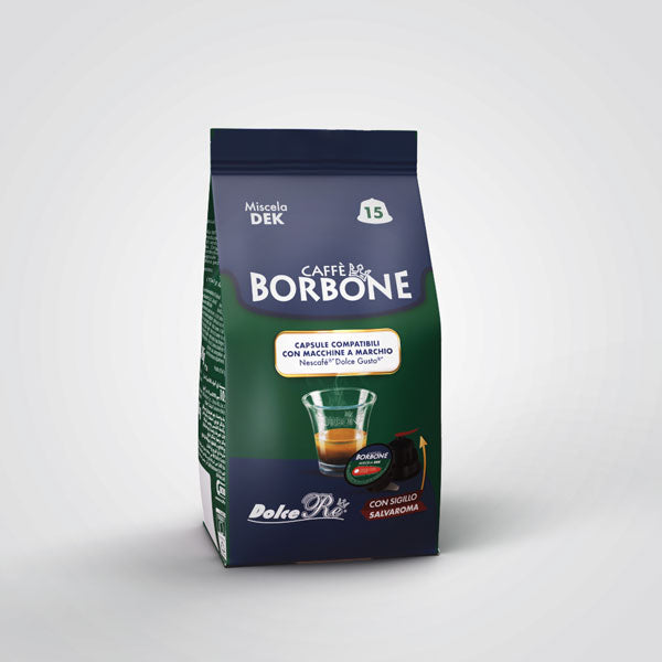 Caffè Borbone capsule compatibili Nescafè Dolce Gusto Miscela Dek 90 capsule